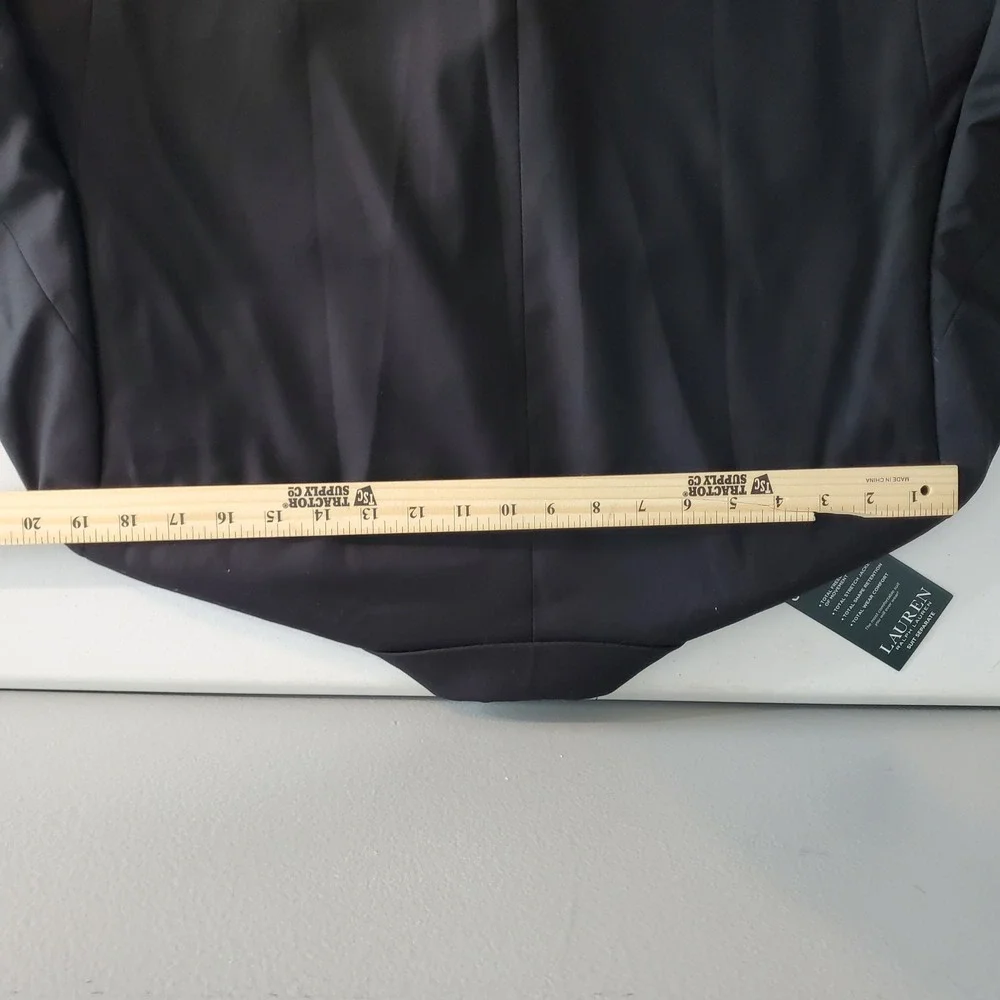 Lauren Ralph Lauren Mens 42R Black Ultraflex Wool Blazer Suit Jacket Loomis NEW